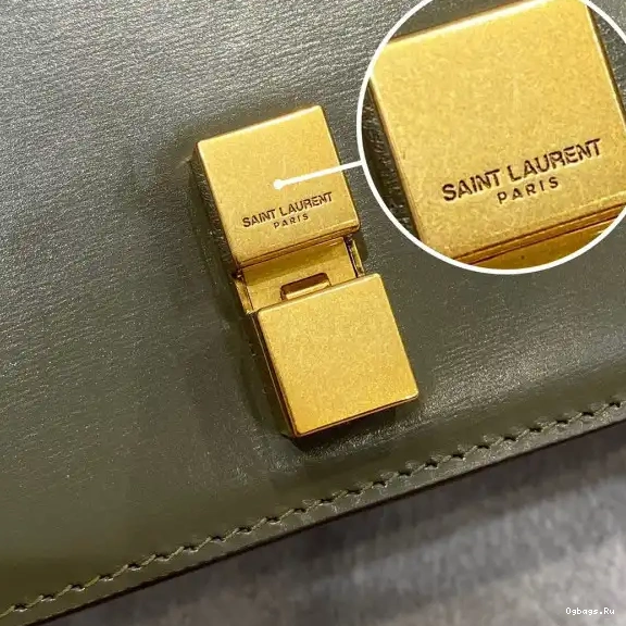 LEATHER IN CARRE SATCHEL SMOOTH LOULOU YSL 0528